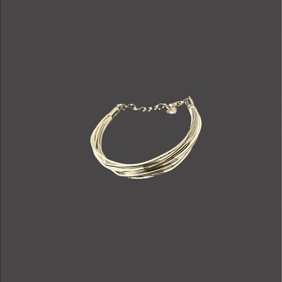 White bracelet with silver - great for summer! - Picture 2 of 3